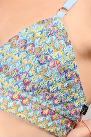 Rave Top detail crochet texture adjustable straps insert pockets