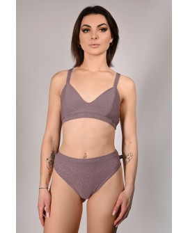 Glittery Spooky Shorts in light brown with removable thigh straps – front view, styling to classic training shorts