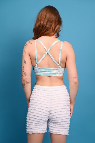 Affair Top  with adjustable criss-cross back straps and elegant open-back design, back view
